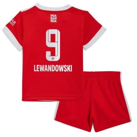Camisolas de Futebol FC Bayern München Robert Lewandowski 9 Criança Principal 2022-23